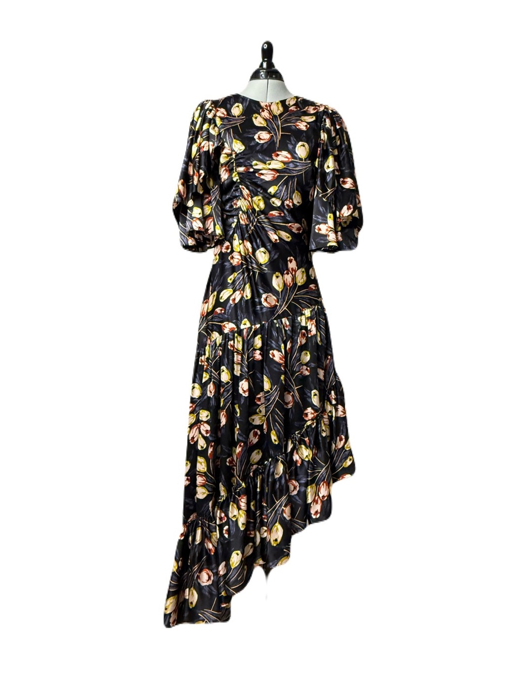 Cinq a Sept Kossa Silk Asymmetric Maxi Dress 2